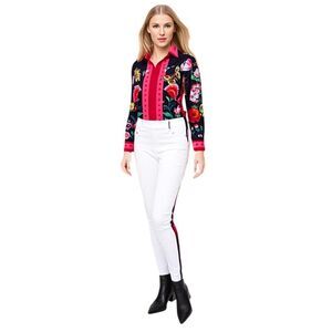 Xingchenk Aiyi Long Sleeve Floral Butterfly's Lady Bug Bees Snake Top Size M